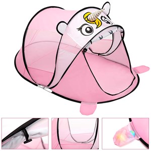 Tente d'enfant licorne. 182x96cm. Jeu en plein air, pliable. Pop-up.