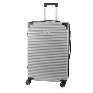 Moyen trolley rigide ultraléger, en abs haute résistance avec coins renforcés.