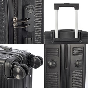 Valise moyenne trolley rigide ultraléger, en abs haute résistance.