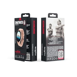 Montre connectée mxsw-120  rose poudré - maxlife