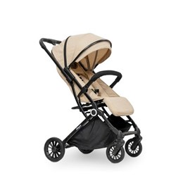 Poussette moderne - beige noir