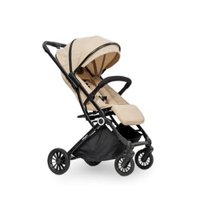 Poussette moderne - beige noir