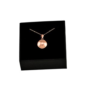 Bijou de grossesse bola avec chaîne - classique or rose