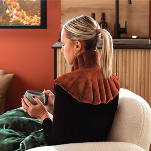 Coussin chauffant pour épaules et cou Terracotta