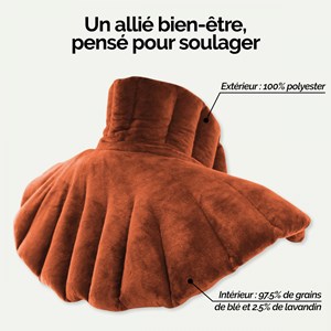 Coussin chauffant pour épaules et cou Terracotta