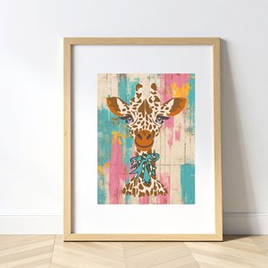 Kit diy créatif 3 pochoirs girafe – peinture facile pour enfants et adultes