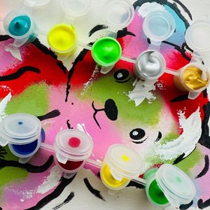 Kit diy créatif 4 pochoirs ourson – peinture facile pour enfants et adultes