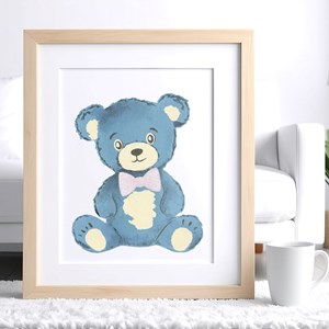 Peinture aux pochoirs débutant ourson – cadeau naissance