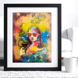 Kit diy créatif 3 pochoirs joconde – peinture facile pour enfants et adultes