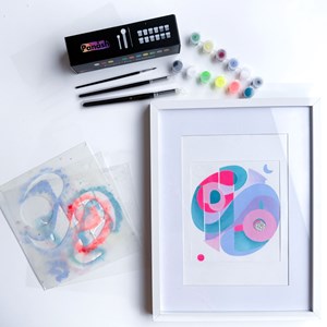 Peinture aux pochoirs débutant sinergy