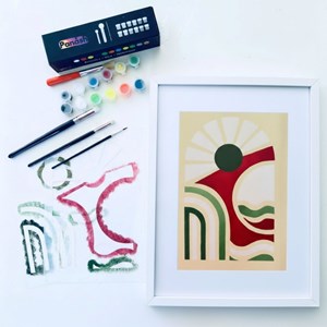 Peinture aux pochoirs débutant linea