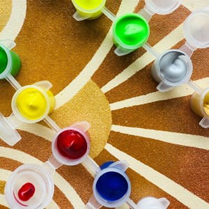 Kit diy créatif 2 pochoirs aura – peinture facile pour enfants et adultes