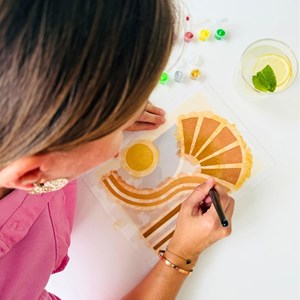 Kit diy créatif 2 pochoirs aura – peinture facile pour enfants et adultes