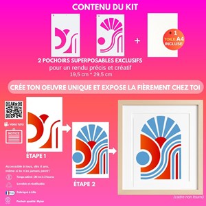 Peinture aux pochoirs débutant aura