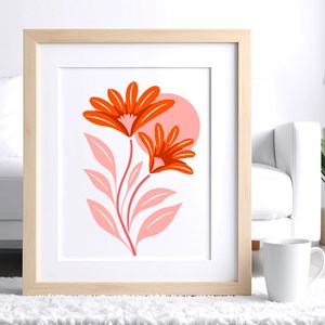 Kit diy créatif 3 pochoirs gazania – peinture facile pour enfants et adultes