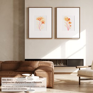 Kit diy créatif 2 pochoirs crocus – peinture facile pour enfants et adultes