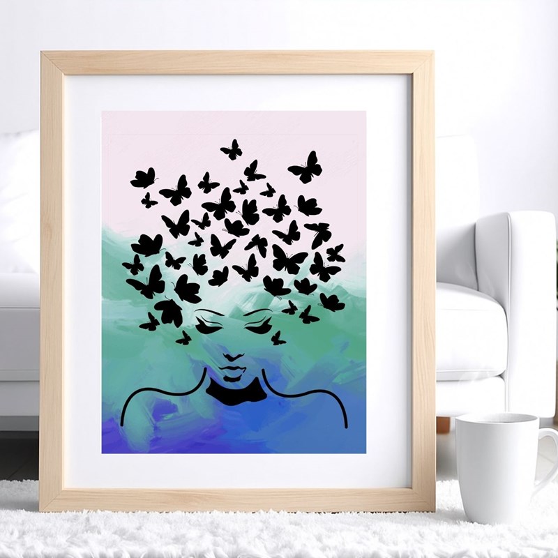 Peinture aux pochoirs facile enfants et adultes papillon – cadeau créatif diy