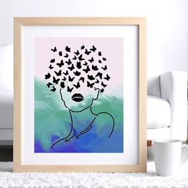 Kit diy créatif 1 pochoir miss – peinture facile pour enfants et adultes