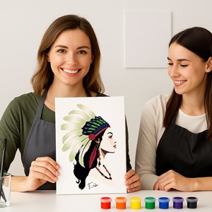 Kit diy créatif 4 pochoirs tribal – peinture facile pour enfants et adultes