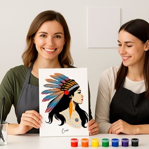 Kit diy créatif 4 pochoirs dakota – peinture facile pour enfants et adultes