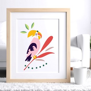 Kit diy créatif 2 pochoirs perroquet – peinture facile pour enfants et adultes