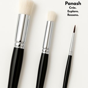 Box peintures acrylique & pinceaux pour pochoirs