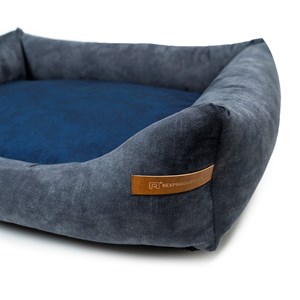 Frida lit chien 2 en 1 graphite-bleu l