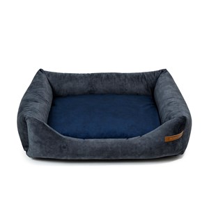 Frida lit chien 2 en 1 graphite-bleu xl