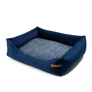 Frida lit chien 2 en 1 bleu-graphite xl