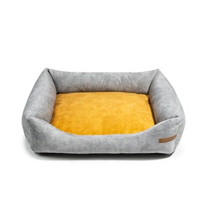 Frida lit chien 2 en 1 gris-jaune m