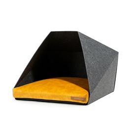 Petpocket gris foncé-jaune