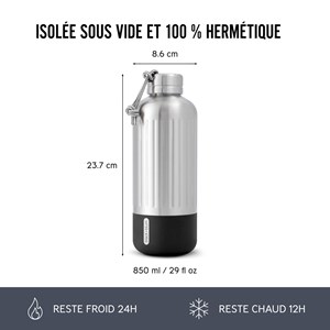 Gourde explorer - noir- 850ml Noir
