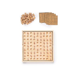 Jeu d'habilité 81 pièces nature bois