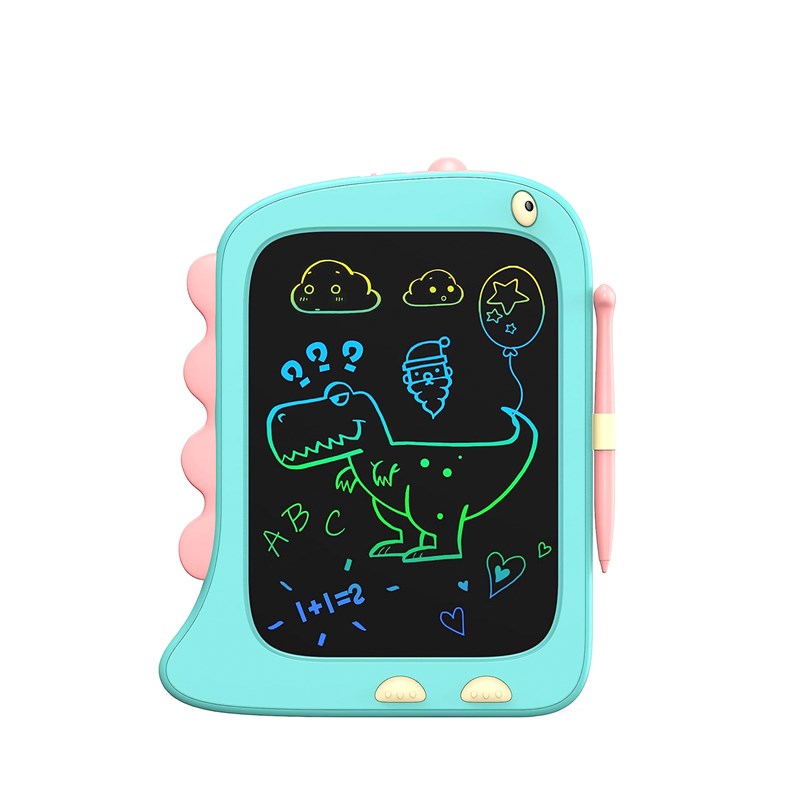 Tablette d'écriture et de dessin lcd 8,5 pouces en forme de dinosaure.