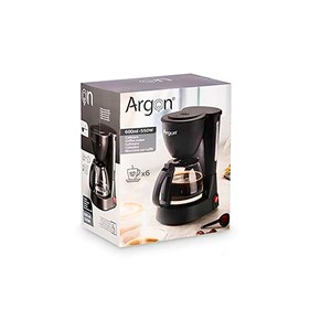 Cafetière à filtre goutte à goutte. Puissance de 550w et capacité de 600ml.