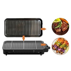 Gril électrique 2 en 1 de 1500w. Thermostat réglable avec 5 intensités.