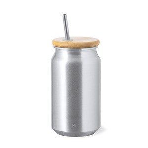 Gobelet en aluminium et bambou 430 ml