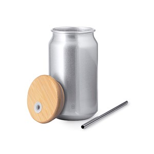 Gobelet en aluminium et bambou 430 ml