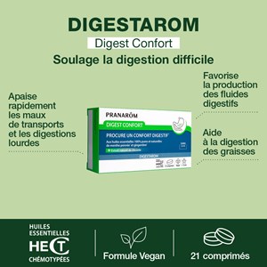 Pranarom - digest confort - comprimés pour un confort digestif