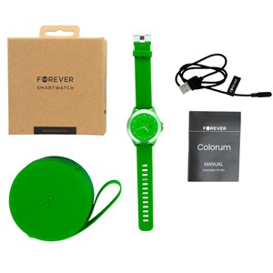 Montre connectée forever colorum cw-300 x - vert