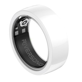 Bague connectée trinity sr01 blanc taille 8 diamètre 18mm - riversong