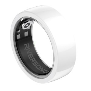 Bague connectée trinity sr01 blanc taille 8 diamètre 18mm - riversong