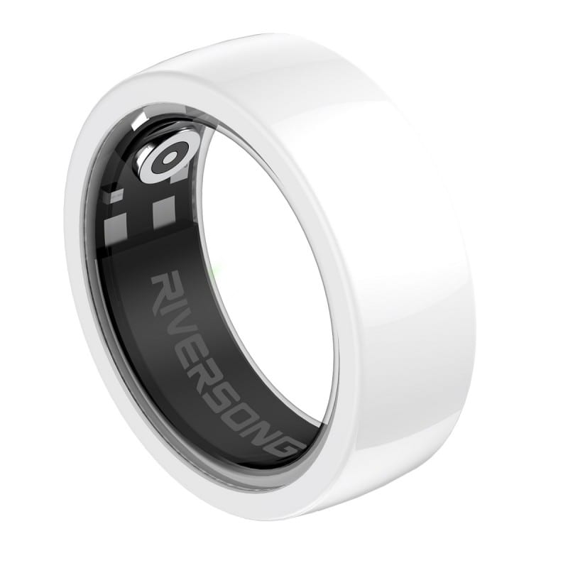 Xo - Bague connectée trinity sr01 blanc taille 8 diamètre 18mm - riversong
