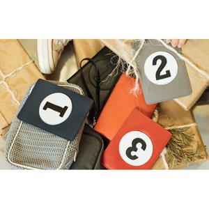 E2r protège passeport en cuir jaune original et rétro numéro 5