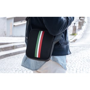 E2r sac bandoulière homme noir rétro italien durable rino