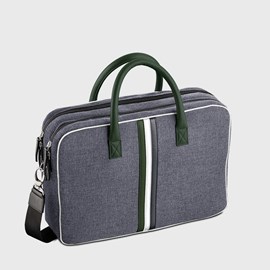 E2r sac ordinateur 15 pouces homme écolo tissu et cuir william
