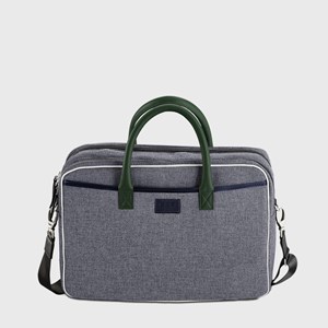 E2r sac ordinateur 15 pouces homme écolo tissu et cuir william