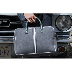 E2r sac ordinateur 15 pouces homme écolo tissu et cuir william