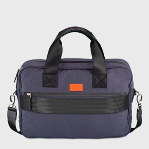 E2r sac ordinateur 15 pouces tissu et cuir style italien alberto