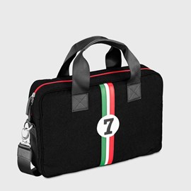 E2r sac ordinateur 15 pouces tissu gris et cuir homme enzo